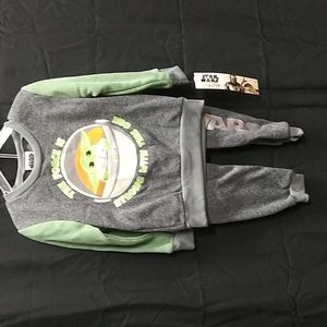 Star war crew neck pant set